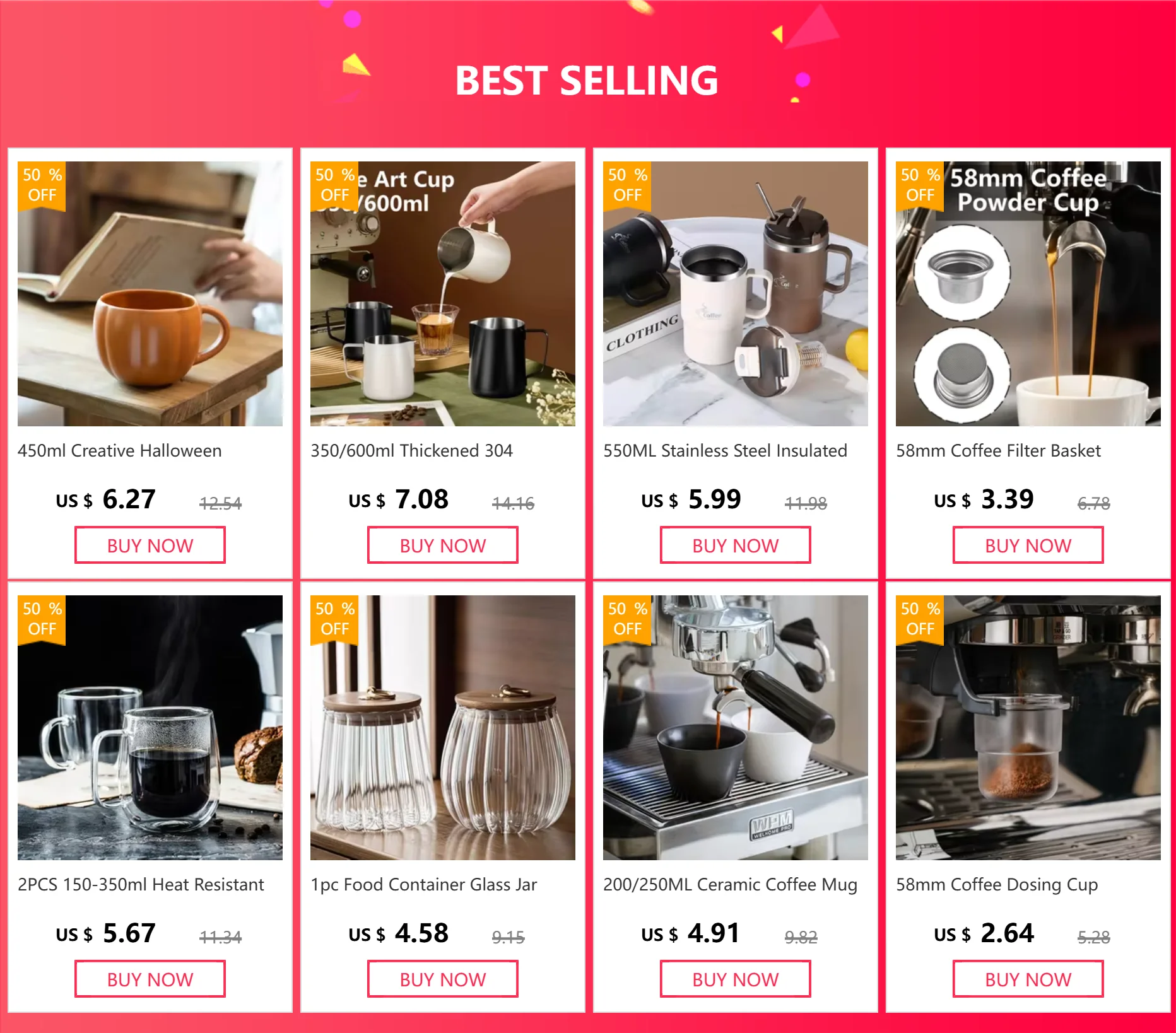 Cafetera de Vidrio Resistente al Calor con Tapa – 360 ml / 600 ml / 800 ml | Tetera Transparente para Café o Té